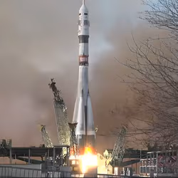 News image: Trio Aboard Soyuz Launches to Station for Docking Today