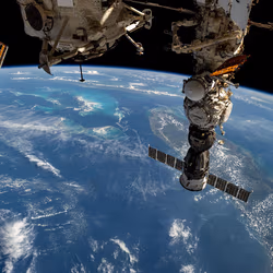 News image: Crew Works Exercise and Earth Studies, Spacesuit Checks, and Lab Inspections