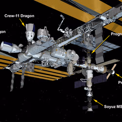 News image: Progress 93 Cargo Craft Docks to Station Resupplying Crew