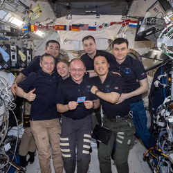 News image: Station Trio Nears Departure During Busy Day of Blood Research